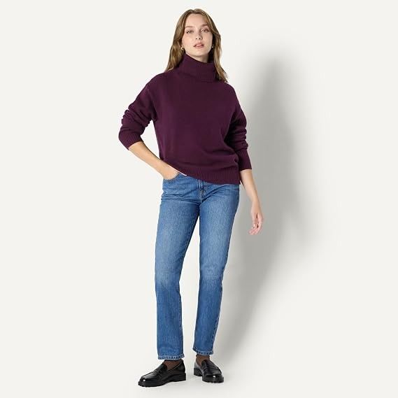 Purple Turtleneck Sweater image 2